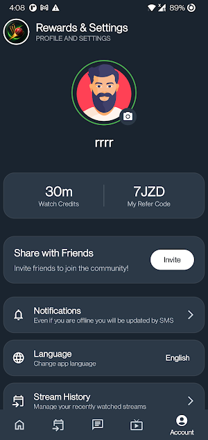 Sport Watch | M3U8 Player Screenshot 1