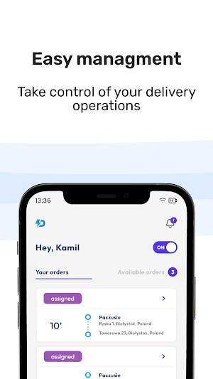 Deliverky - driver app Screenshot 1