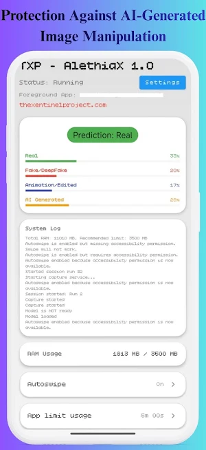 AlethiaX-Realtime AI Detection Screenshot 0