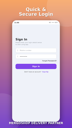 Mergoshop Delivery Partner Screenshot 0