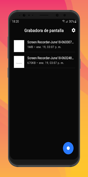 Grabar pantalla fácil Screenshot 1