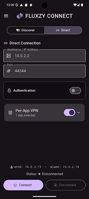 Fluxzy Connect Screenshot 1