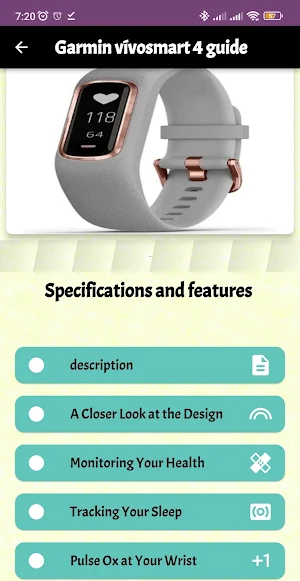 Garmin vívosmart 4 guide Screenshot 2