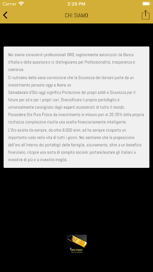 Oro Puro Per i Tuoi Risparmi Screenshot 1