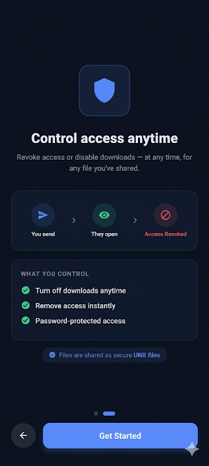 UNII: Protect, Share & Control Screenshot 2