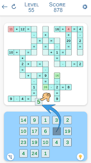 Math Cross Number Puzzle Game Screenshot 0
