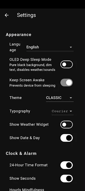 Flip Clock & Tomato Time Focus Screenshot 3
