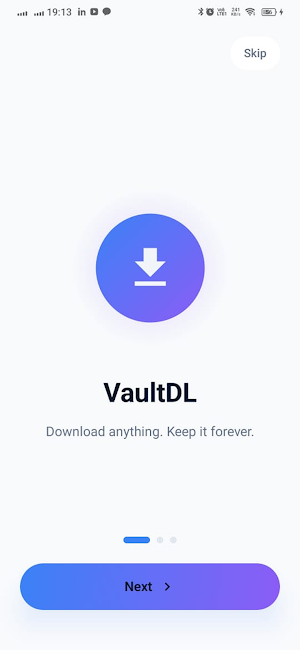 VaultDL Screenshot 1