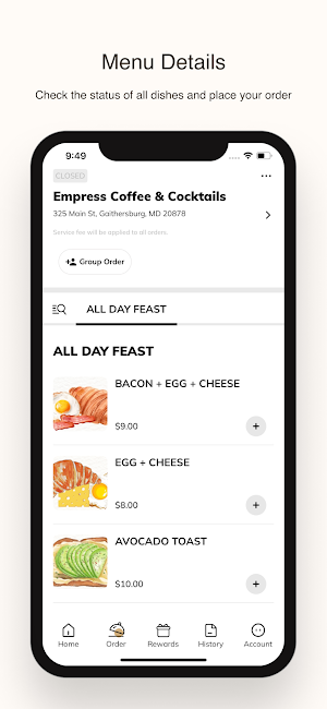 Empress Coffee & Cocktails Screenshot 1