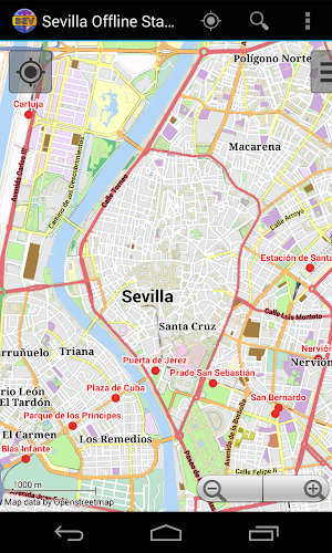 Seville Offline City Map Screenshot 2