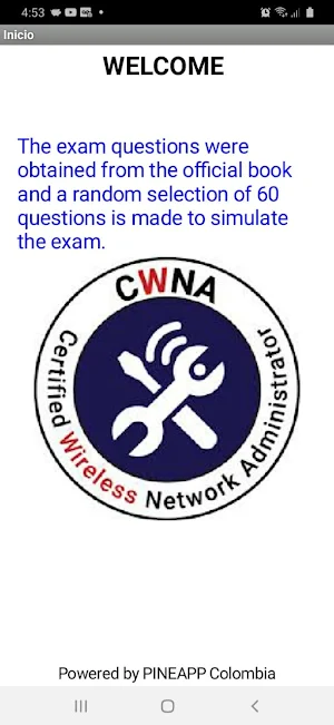 CWNA Simulator Screenshot 0