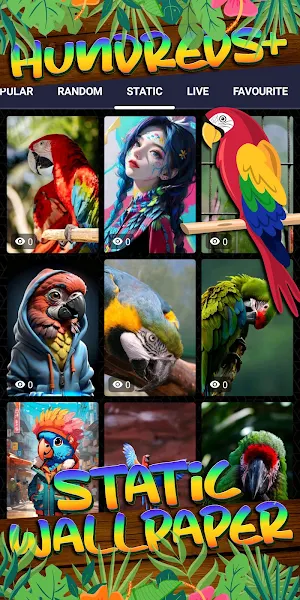 parrot wallpaper Screenshot 3
