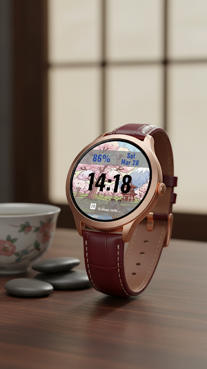 Sakura Garden Watch Face Screenshot 3