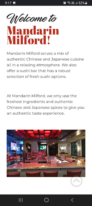 Mandarin Milford Screenshot 2