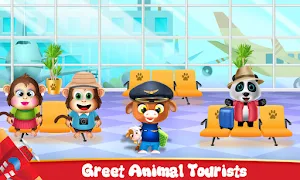 Animal Airport Manager Adventure Airplane Games Screenshot 0