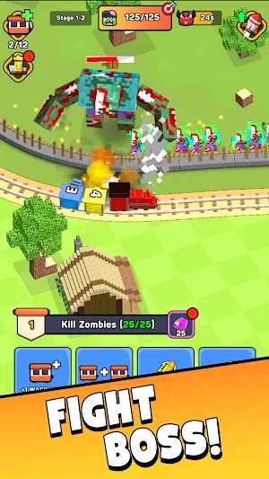 Merge Train Minicraft Screenshot 0