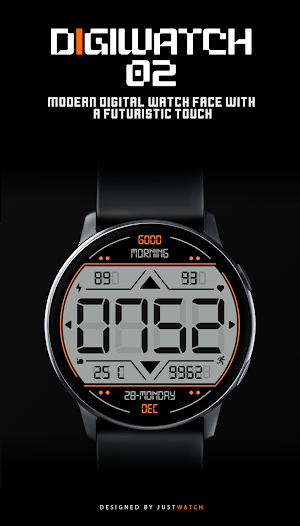 DigiWatch Digital WatchFace 02 Screenshot 1