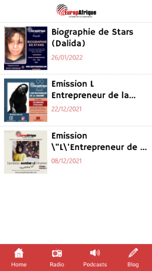 Europafrique Radio Screenshot 2