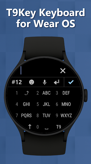 T9Key Keyboard for Wear OS Screenshot 1