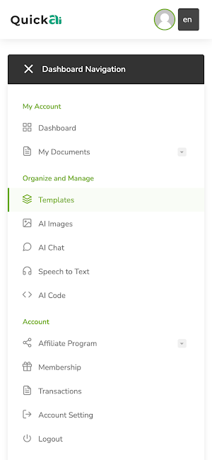 QuickAIBot Screenshot 2