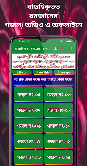 বাছাই করা রমজানের গজল - Romjan gojol Screenshot 2