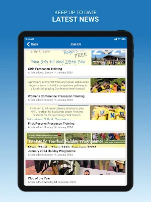 Bucklands Beach AFC Screenshot 3