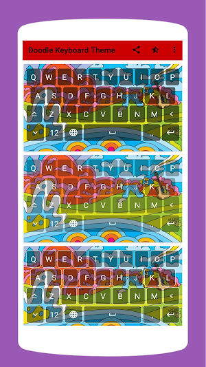 Cool Doodle Keyboard Theme Screenshot 3