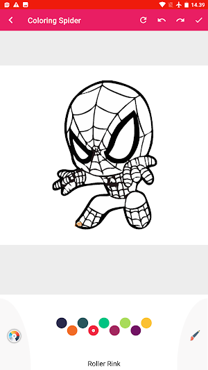 spider hero : coloring Screenshot 0