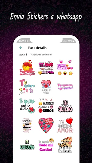 Stickers de amor para whatsapp Screenshot 1