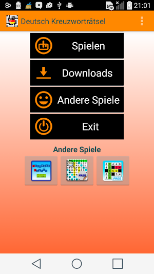 German Crossword Puzzles Free Screenshot 0
