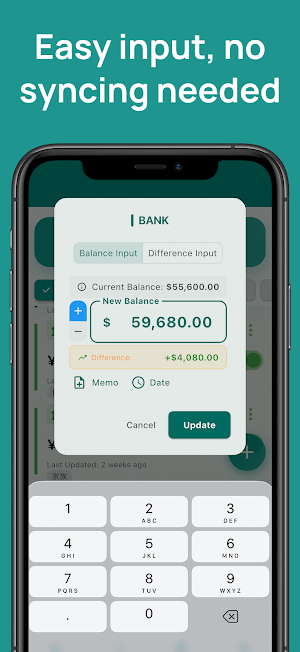 Simple Net Worth Tracker Screenshot 1