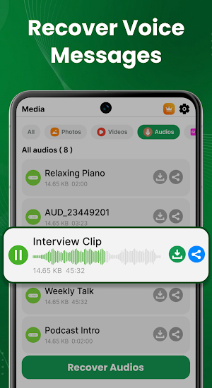 WMR Recover Deleted Messages Screenshot 1