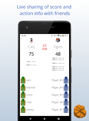 Statastic Basketball - record.analyze.improve Screenshot 2