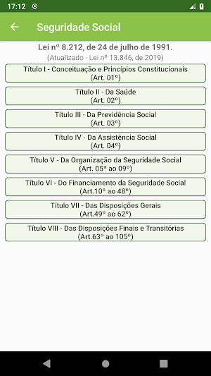 Lei n° 8.212 Seguridade Social Screenshot 3