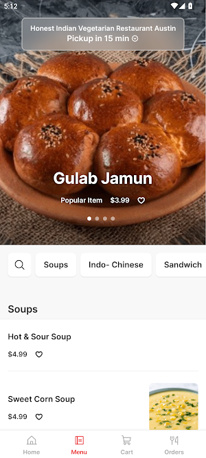 Honest Indian Vegetarian Screenshot 1