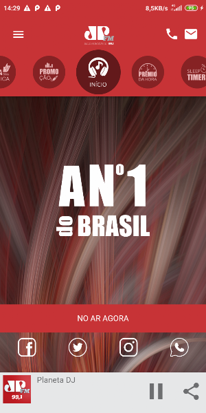 Jovem Pan FM 99,1 BH Screenshot 0