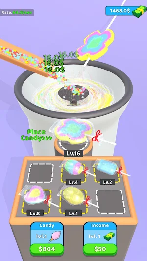Cotton Candy Idle Screenshot 1