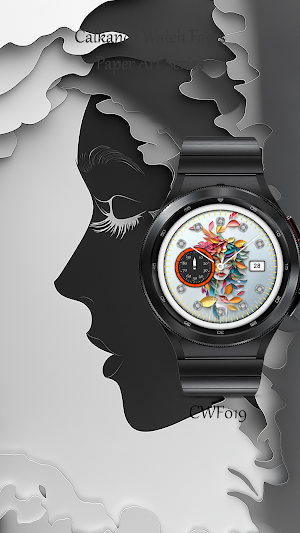 CWF019 Paper Art Watch Face Screenshot 2