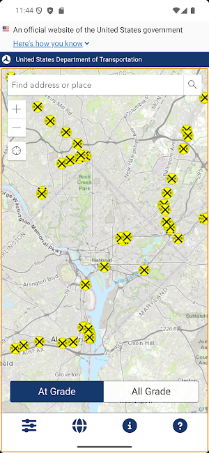 Rail Crossing Locator Screenshot 0