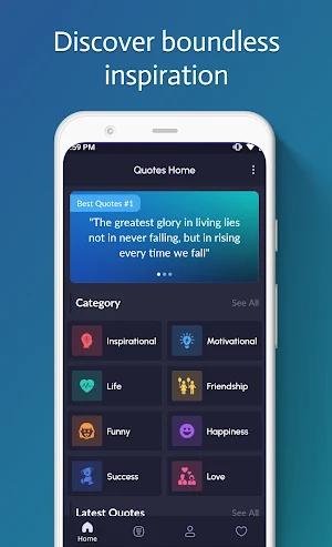 Daily Quotes App Offline Screenshot 1