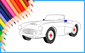Car colouring game color paint Screenshot 0