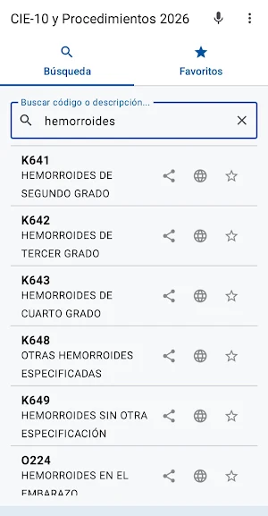 CIE-10 y Procedimientos 2026 Screenshot 1