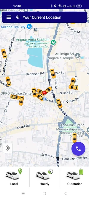 Kriyon Vaganam - Taxi Booking Screenshot 1