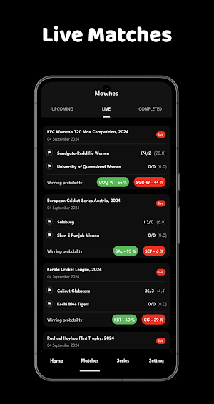Live Cricket - Live Match Line Screenshot 2