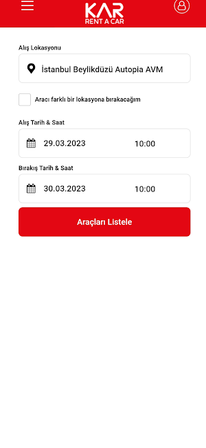 Kar Rent A Car Screenshot 0