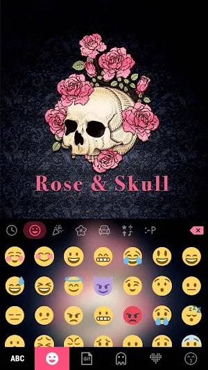 Roseskull Keyboard Theme Screenshot 1