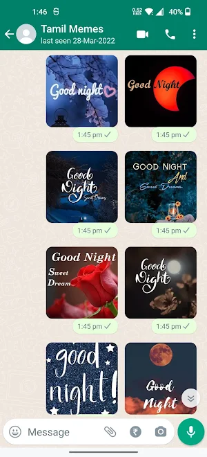 Good Night Stickers Screenshot 3