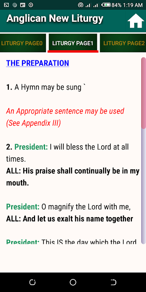 Anglican New Liturgy Book Screenshot 3