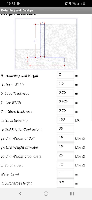 Retaining Wall Design Screenshot 0