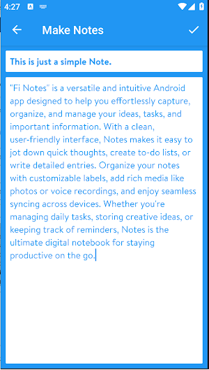 Fi Notes Screenshot 2